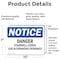 Signmission Danger Stairwell Closed Use Alternative Entrance OSHA Notice Sign, Vinyl Decal, 10in W x 7in L, 2PK OS-2PACK-NS-D-710-L-10921 - alternate 4